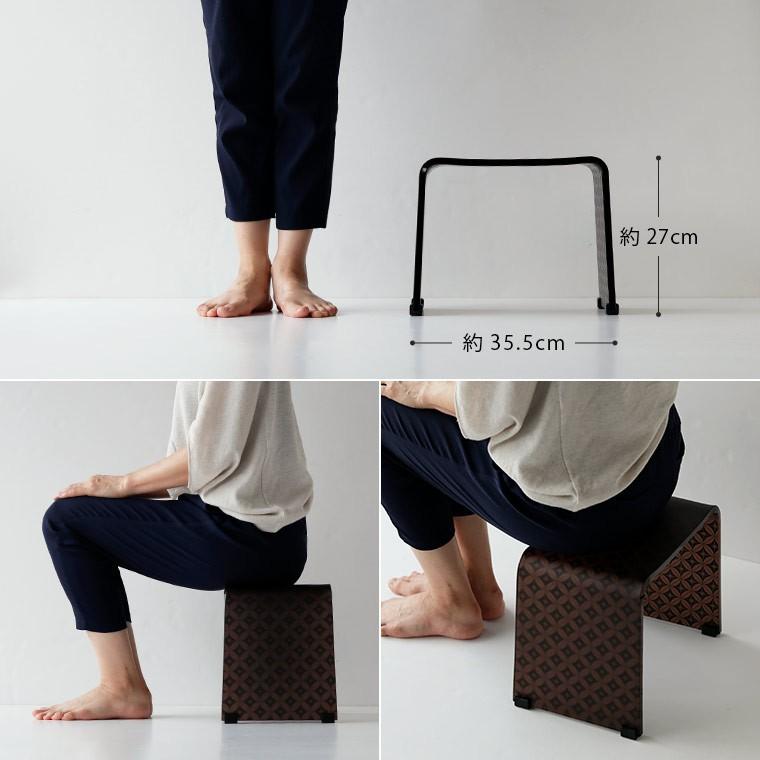 バスチェア アクリル 「SHIPPOU（七宝）マット」風呂イス【バスチェア 単品 バスチェアー BATHLIER バスリエ 風呂椅子 高級感 おしゃれ 和柄】_5