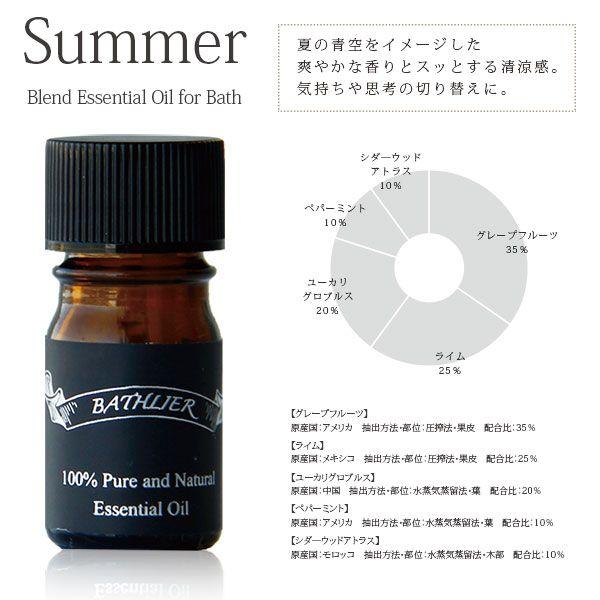 送料無料】アロマオイル セット「BATHLIER(バスリエ)」Blend-Essential