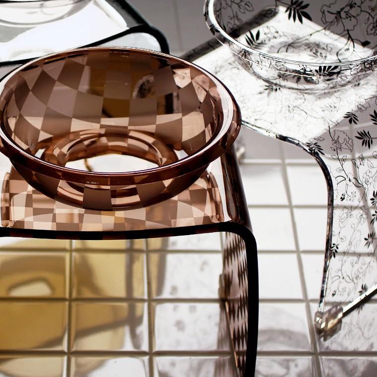 バスチェア 「アクリル製エクセレントバスチェア＆洗面器セット