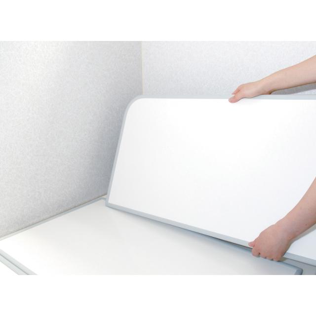 風呂ふた 78 ×158cm  ３枚割  東プレ  ボードタイプの風呂フタ「センセーション」Ｗ16  両面ホワイト 風呂蓋 浴槽蓋 サイズ 送料無料｜furofuta-manzoku｜05