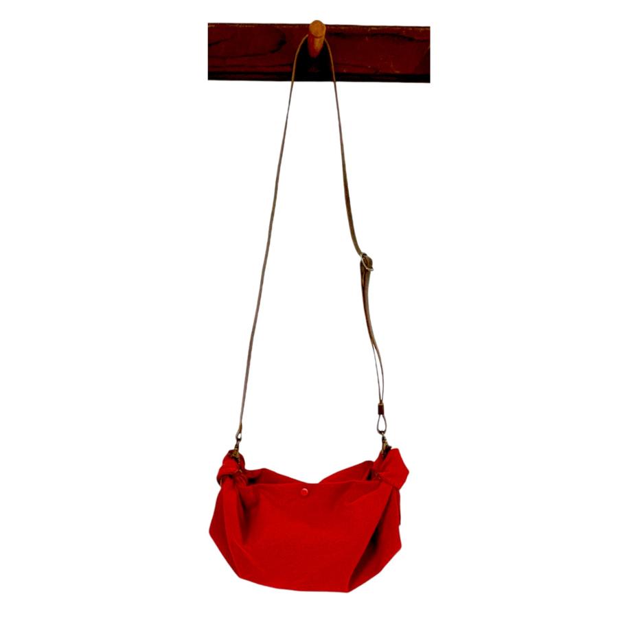 ふろしきハンド 持ち手 ショルダー ショルダーサコッシュ アカ 50cm