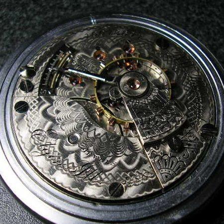 ELGIN（エルジン） 大型ファンシーダイヤル 手巻きアンティーク懐中