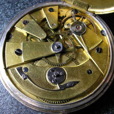 ギョーシェダイヤル 鍵巻きアンティークウォッチ : 古時計の館 - 通販