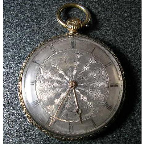 ギョーシェダイヤル 鍵巻きアンティークウォッチ : 古時計の館 - 通販