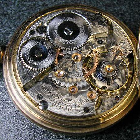 WALTHAM デミハンターケース、手巻きアンティーク懐中時計 : 古時計の