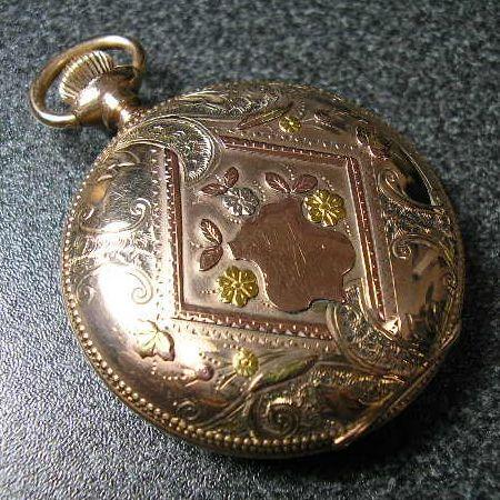 ELGIN（エルジン） マルチカラー装飾 ハンターケース手巻き