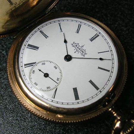 ELGIN（エルジン） マルチカラー装飾 ハンターケース手巻き