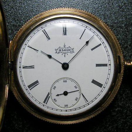 ELGIN（エルジン） マルチカラー装飾 ハンターケース手巻き
