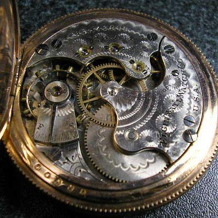 ELGIN（エルジン） マルチカラー装飾 ハンターケース手巻き
