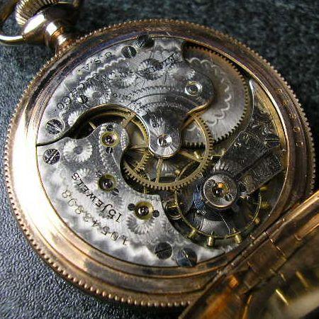 ELGIN（エルジン） マルチカラー装飾 ハンターケース手巻き