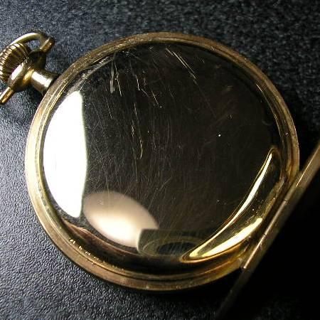 ELGIN 彫金入りハンターケース、手巻きアンティーク懐中時計 : 古時計