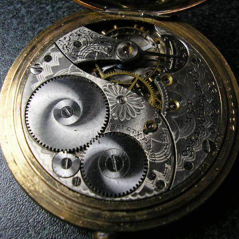 H*e様 GREAT EMPIRE 懐中時計　手巻き　アンティーク　ジャンク 希 ELGIN 彫金入りハンターケース、手巻きアンティーク懐中時計 : 古時計