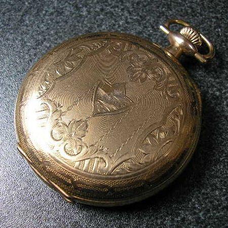 ELGIN ファンシーダイヤル(装飾文字盤)アンティーク手巻き懐中時計