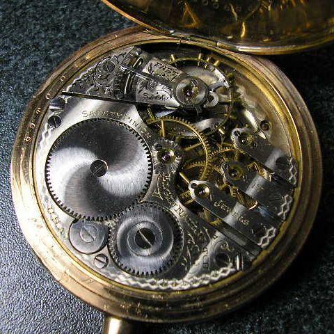 ELGIN ファンシーダイヤル(装飾文字盤)アンティーク手巻き懐中時計