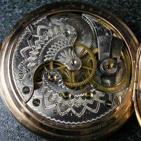 ELGIN（エルジン） 豪華彫金入り手巻きアンティーク懐中時計 : 古時計