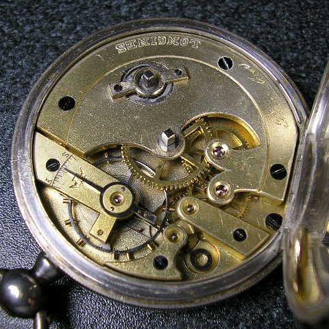 LONGINES（ロンジン） LONGINES銀ハンターケース 鍵巻きアンティーク