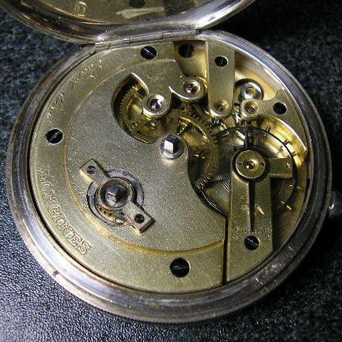 LONGINES（ロンジン） LONGINES銀ハンターケース 鍵巻きアンティーク