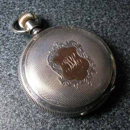 ELGIN エルジン銀ハンターケース手巻きアンティーク懐中時計 : 古時計