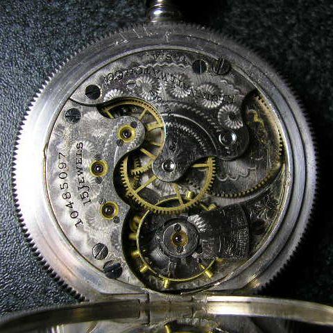 ELGIN エルジン銀ハンターケース手巻きアンティーク懐中時計 : 古時計