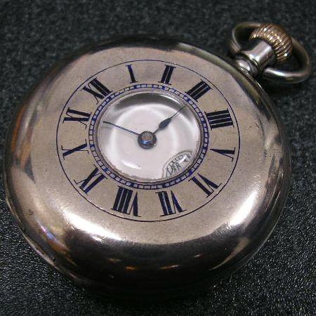 HJC 英国製 銀デミハンターケース,アンティーク懐中時計 : 古時計の館