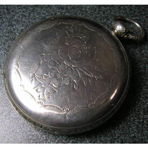 J.F.Cooper アンティーク鍵巻き銀ハンターケース懐中時計 : 古時計の館