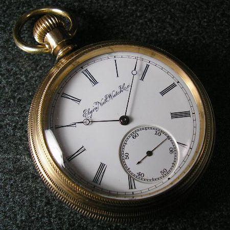 ELGIN コンバーチブルモデル アンティーク手巻き懐中時計 : 古時計の館