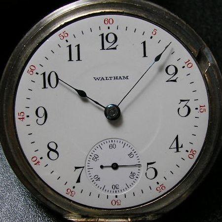 WALTHAM（ウォルサム） WALTHAM大型銀製アンティーク懐中時計 : 古時計