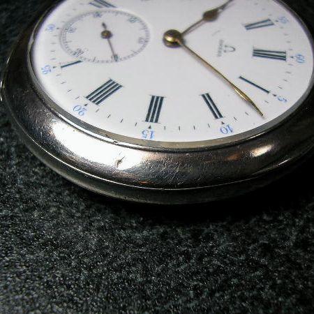 OMEGA 手巻きアンティーク銀製懐中時計 : 古時計の館 - 通販 - Yahoo