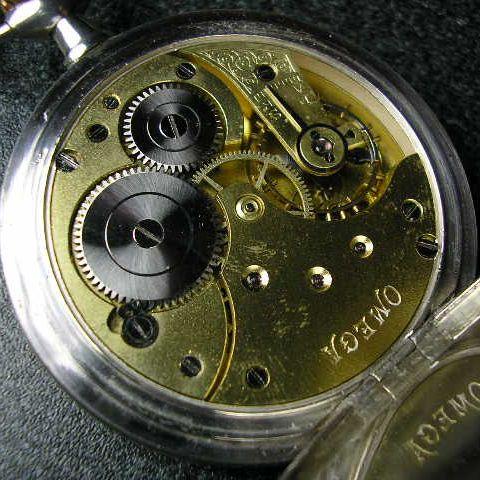 OMEGA 手巻きアンティーク銀製懐中時計 : 古時計の館 - 通販 - Yahoo