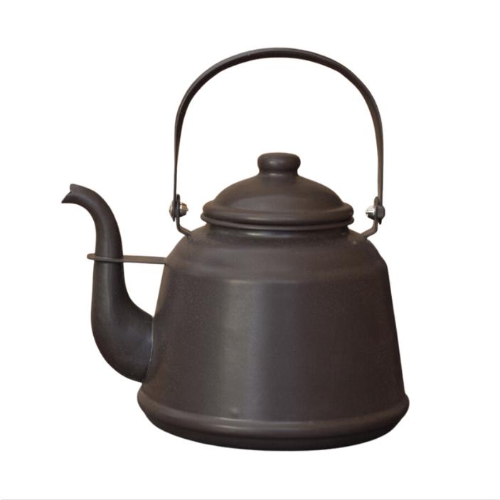 腰黒やかん　昭和レトロ ダッチウエストジャパン オリジナル レトロホーローケトル