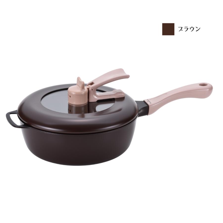 和平フレイズ Remi♪Hirano レミパン 24cm イエロー/ブラウン RHF-221
