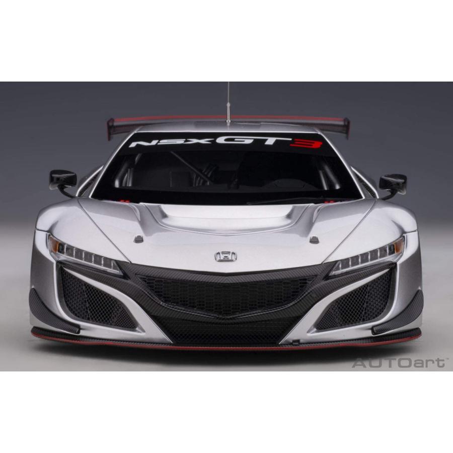 1/18 ホンダ NSX GT3 2018(ハイパー・シルバー) 完成品 ミニカー(81897) AUTOart(オートアート) オートアート AUTOart 1/18 ホンダ NSX GT3 2018 ハイパー・シルバー