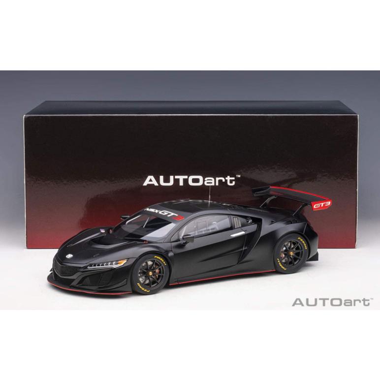 AUTOart 1/18 ホンダ NSX GT3 2018 マット・ブラック 完成品 81899