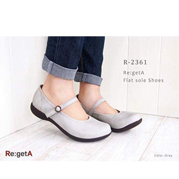 Re:getA（リゲッタ） R-2361 ワンストラップ ローヒールパンプス : 古