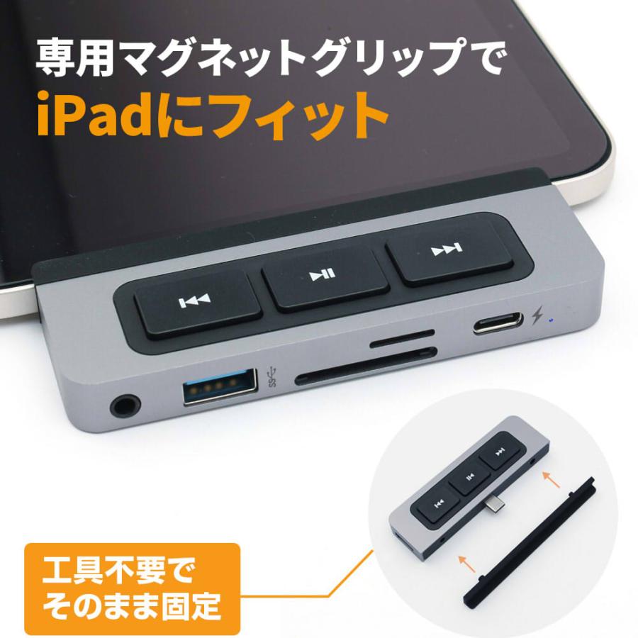 HyperDrive 6-in-1 USB-C Media Hub for iPad microsd hdmi hd hp ipad pro type-c media pd ポート drive 4k 急速 便利｜furugakitoolstore｜09