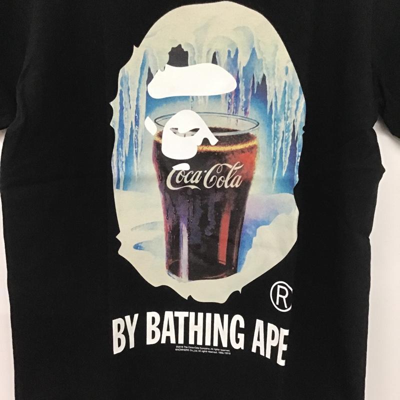A BATHING APE アベイシングエイプ 半袖 Tシャツ T Shirt  コカ・コーラ タグ付 COCA-COLA 10081648｜furugi-sairaku｜04