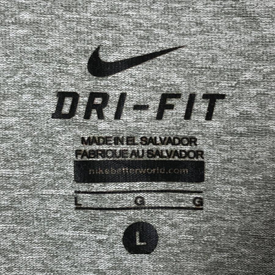 古着 NIKE ナイキ ロゴプリントTシャツ DRY-FIT グレー系 レディースL 中古 n003859｜furugiya-sun｜03