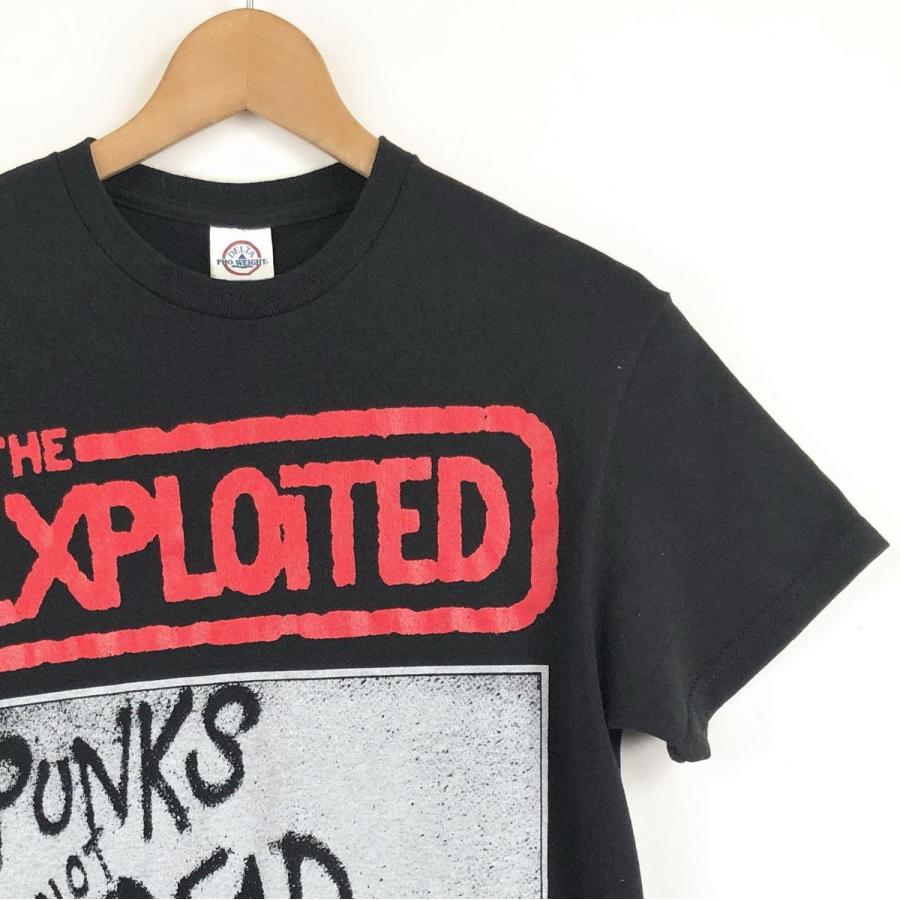 【古着】 EXPLOITED エクスプロイテッド バンドプリントTシャツ PUNKS NOT DEAD UKハードコア ブラック系 メンズXS 【中古】 n043209｜furugiya-sun｜02