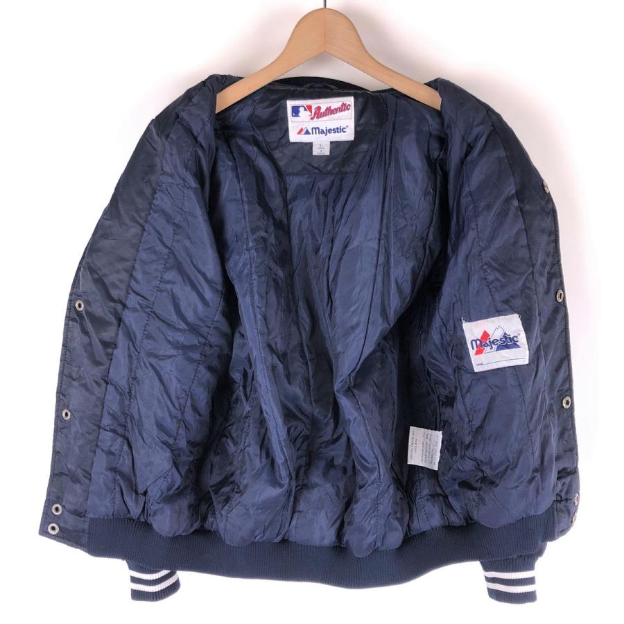 古着】 majestic スタジャン サテン系 MLB ニューヨーク ヤンキース 90