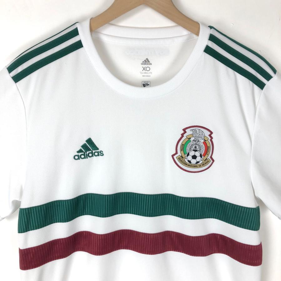 【古着】 adidas アディダス ゲームシャツ soy MEXICO サッカー ホワイト系 メンズL 【中古】 n044063｜furugiya-sun｜02