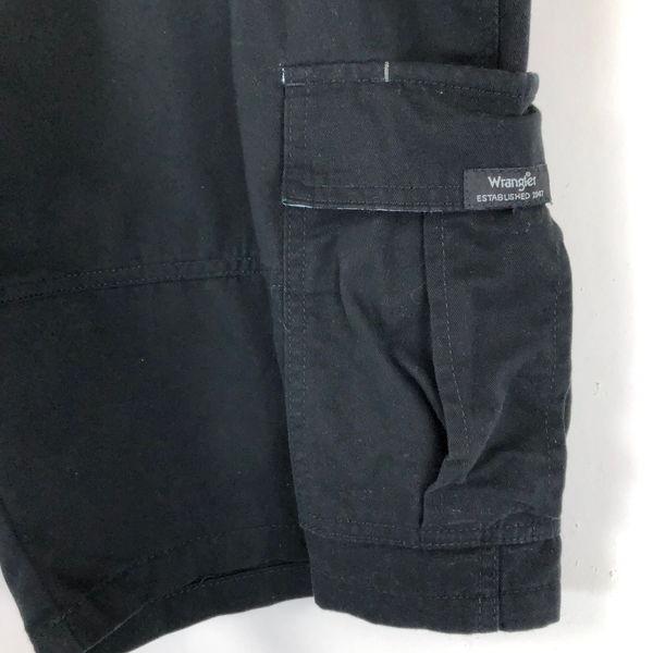 【古着】 Wrangler ラングラー ショートパンツ カーゴショーツ やや薄手 ブラック系 メンズW36 【中古】 n045714｜furugiya-sun｜03