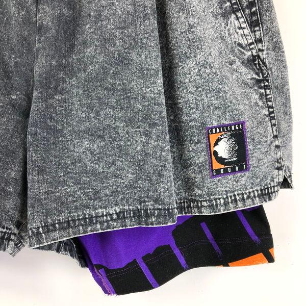 NIKE 【古着】 ナイキ CHALLENGE COURT デニムショートパンツ ケミカル 