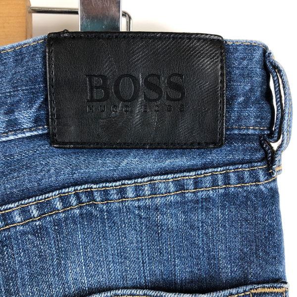 【古着】 HUGO BOSS ヒューゴ・ボス デニムパンツ ストレート 薄手生地 ブルー系 メンズW33 【中古】 n050287｜furugiya-sun｜09