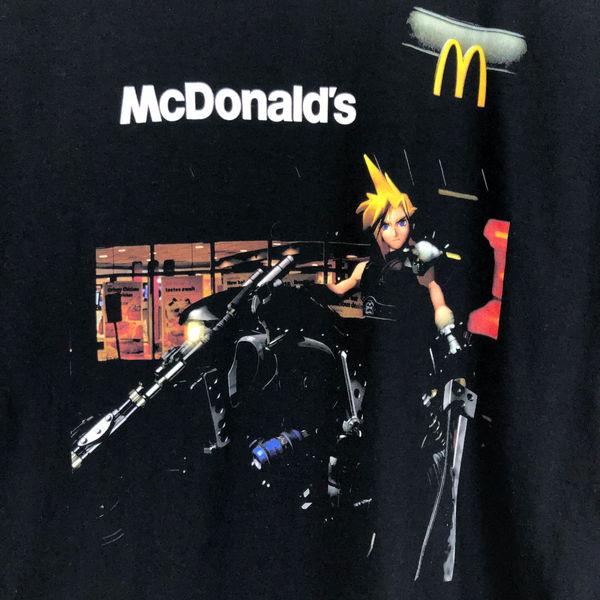 古着】 Tシャツ マクドナルド FF7 ブラック系 ユースM 【中古 古着】 Tシャツ マクドナルド FF7 ブラック系 ユースM 【中古