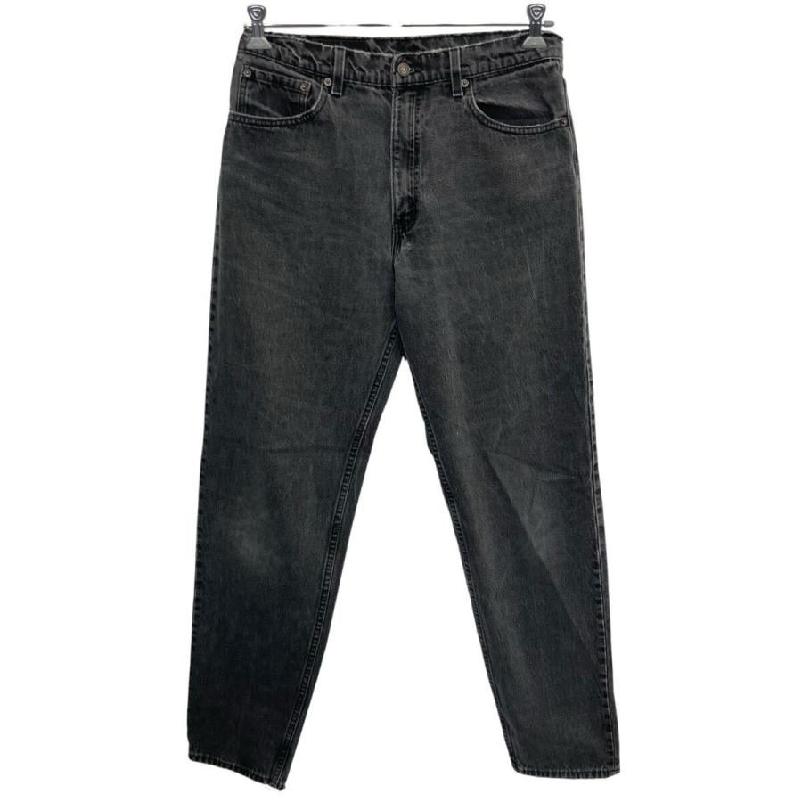 90s USA製 Levi's 550 デニムパンツ W34 ブラック リーバイス ジップ