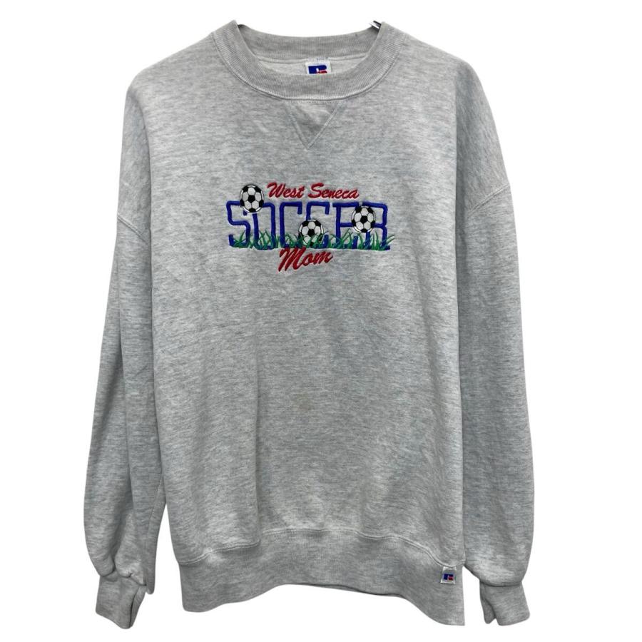 90s USA製 RUSSELL ATHLETIC ロゴスウェット トレーナー XL ライト 