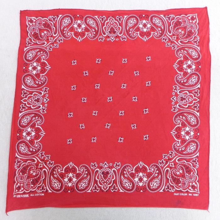 中古 バンダナ 80s ハバハンク ペイズリー柄 コットン 赤 レッド 21mar01 Ban 古着屋rushout 通販 Yahoo ショッピング