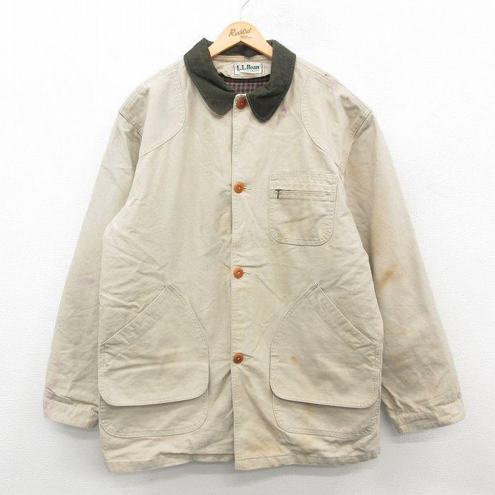 L.L.Bean XL/古着 エルエルビーン LLBEAN 長袖 カバーオール メンズ 