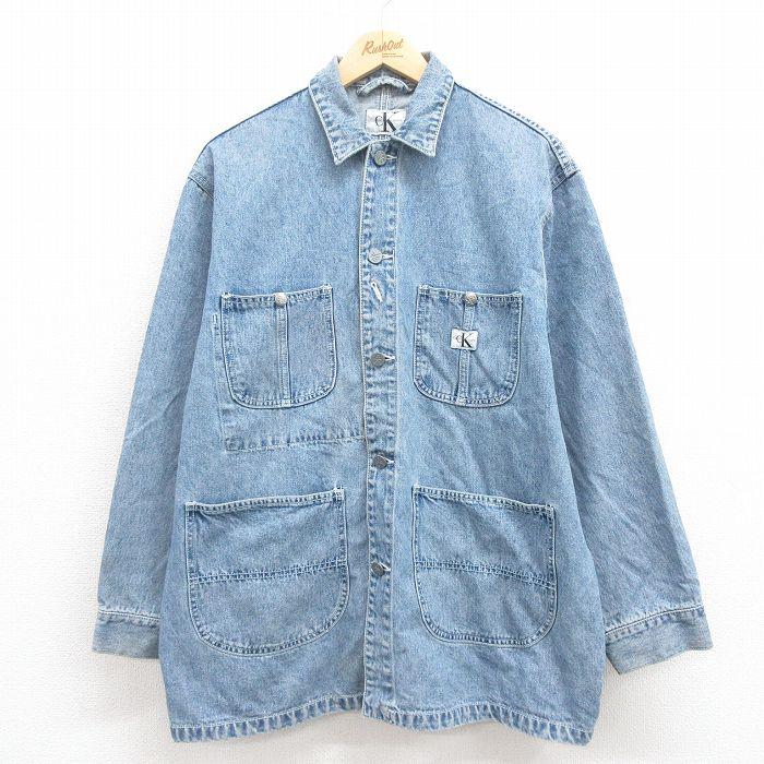 Calvin Klein（カルバン・クライン） XL/古着 長袖 カバーオール