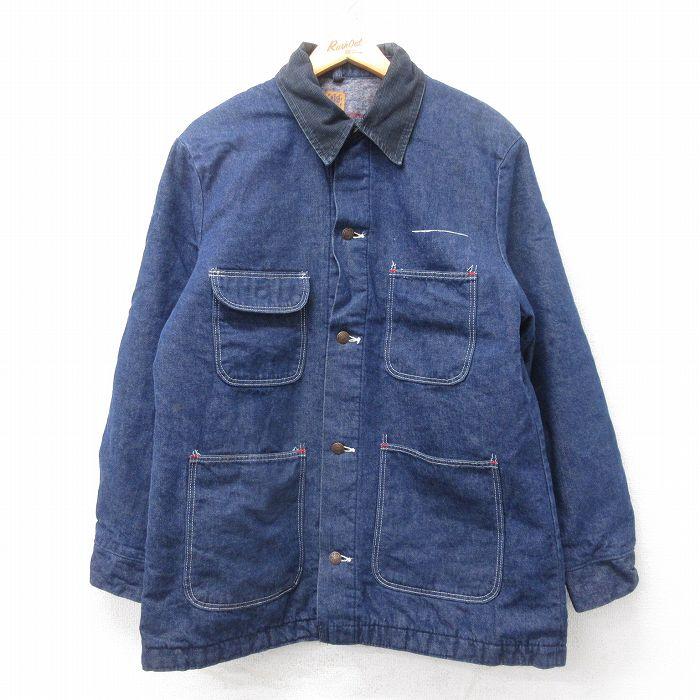 ラルフローレン　カバーオール　ビッグサイズ　襟コーデュロイ　ブルー　古着 ラルフローレン カバーオール ビッグサイズ 襟コーデュロイ ブルー
